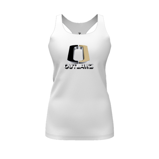 [CUS-DFW-RCBK-PER-WHT-FYS-LOGO1] Racerback Tank Top (Female Youth S, White, Logo 1)