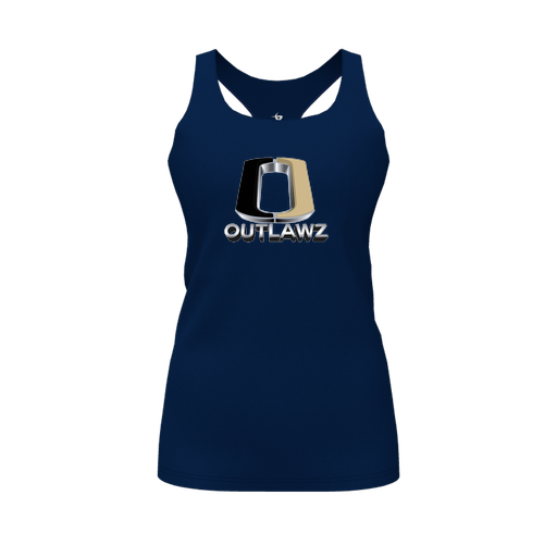 [FT0TRBNV-FYS-LOGO1] Decker Racerback Tank Top (Female Youth S, Navy, Logo 1)