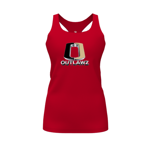 [CUS-DFW-RCBK-PER-RED-FYS-LOGO1] Racerback Tank Top (Female Youth S, Red, Logo 1)