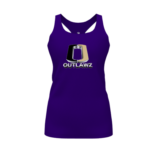 [CUS-DFW-RCBK-PER-PUR-FYS-LOGO1] Racerback Tank Top (Female Youth S, Purple, Logo 1)