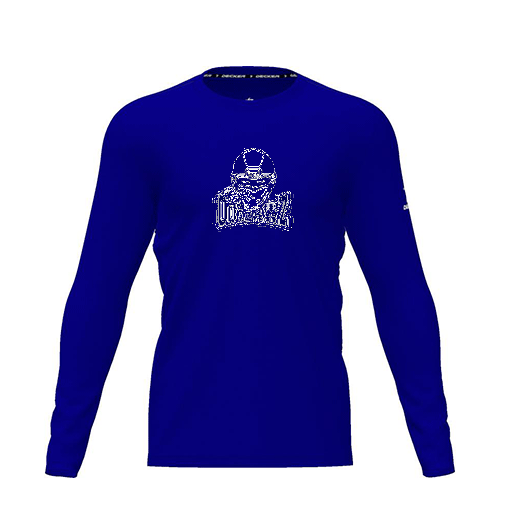 [FTLCDFRY-YXS-LOGO2] Dri Fit Performance T-Shirt (Youth XS, Royal, Logo 2, Long Sleeve)