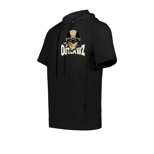 [222605.080.S-LOGO2] YOUTH VENTURA SOFT KNIT SHORT SLEEVE HOODIE (Youth S, Black, Logo 2)