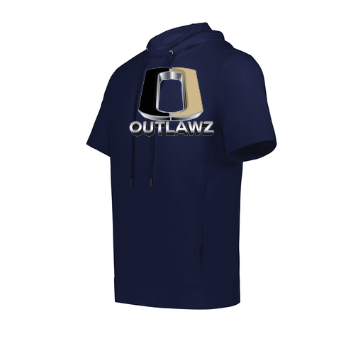 [222605.065.S-LOGO1] YOUTH VENTURA SOFT KNIT SHORT SLEEVE HOODIE (Youth S, Navy, Logo 1)